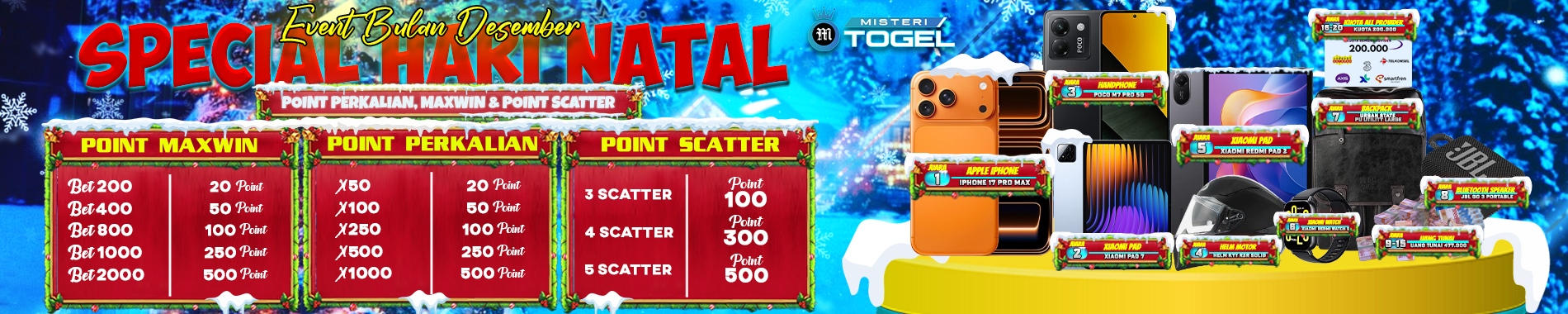 SPECIAL EVENT POINT DESEMBER